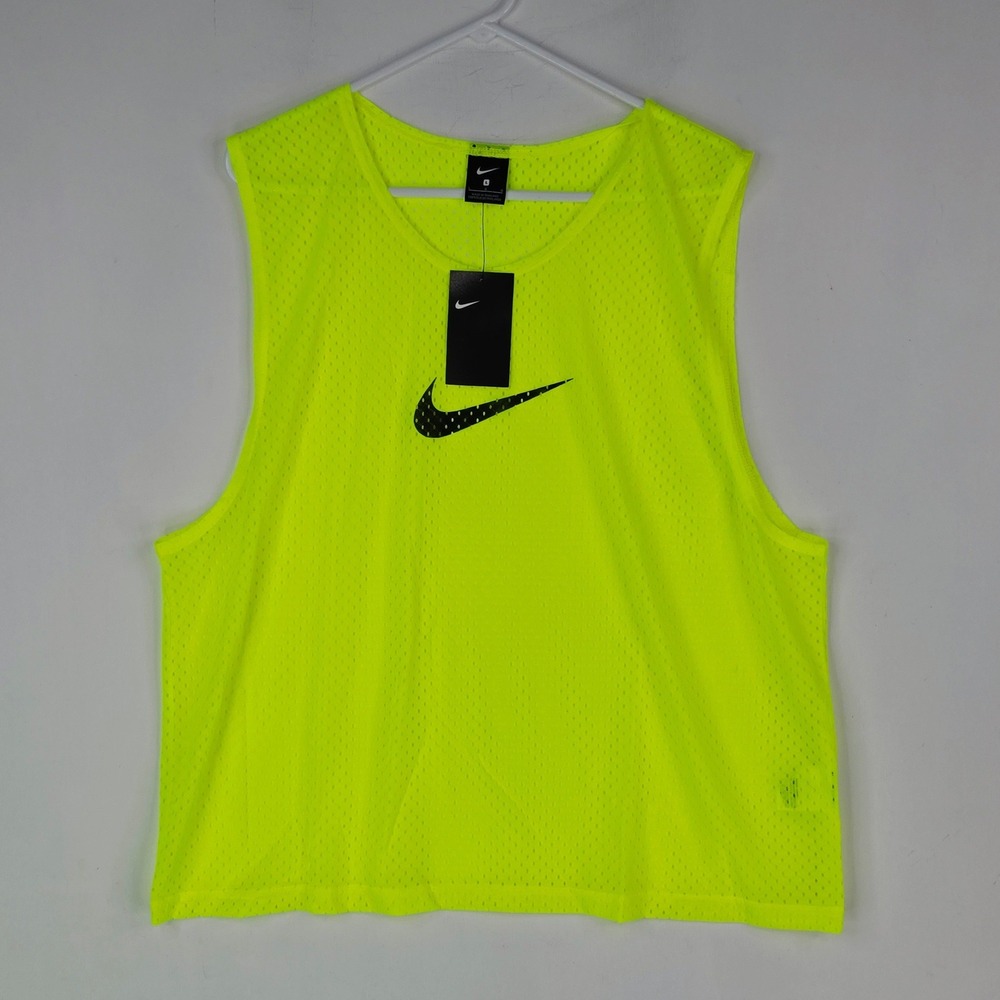 Nike Mens Training Bib Soccer Football Pinnie Neon Yellow Mesh 910936-702 Large